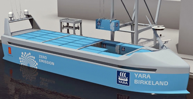 Scared of driverless cars? Here’s a crewless automated container ship