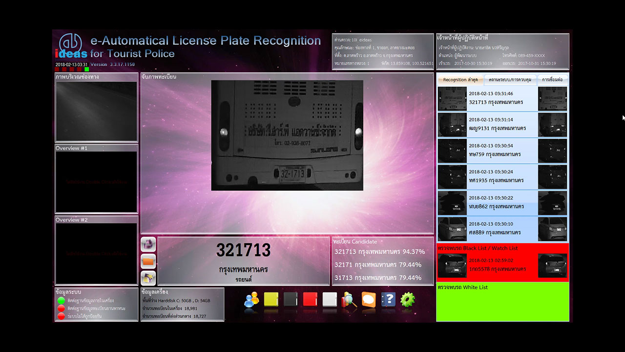 License Plate Recognition (eALPR) - speed 120 km./hrs